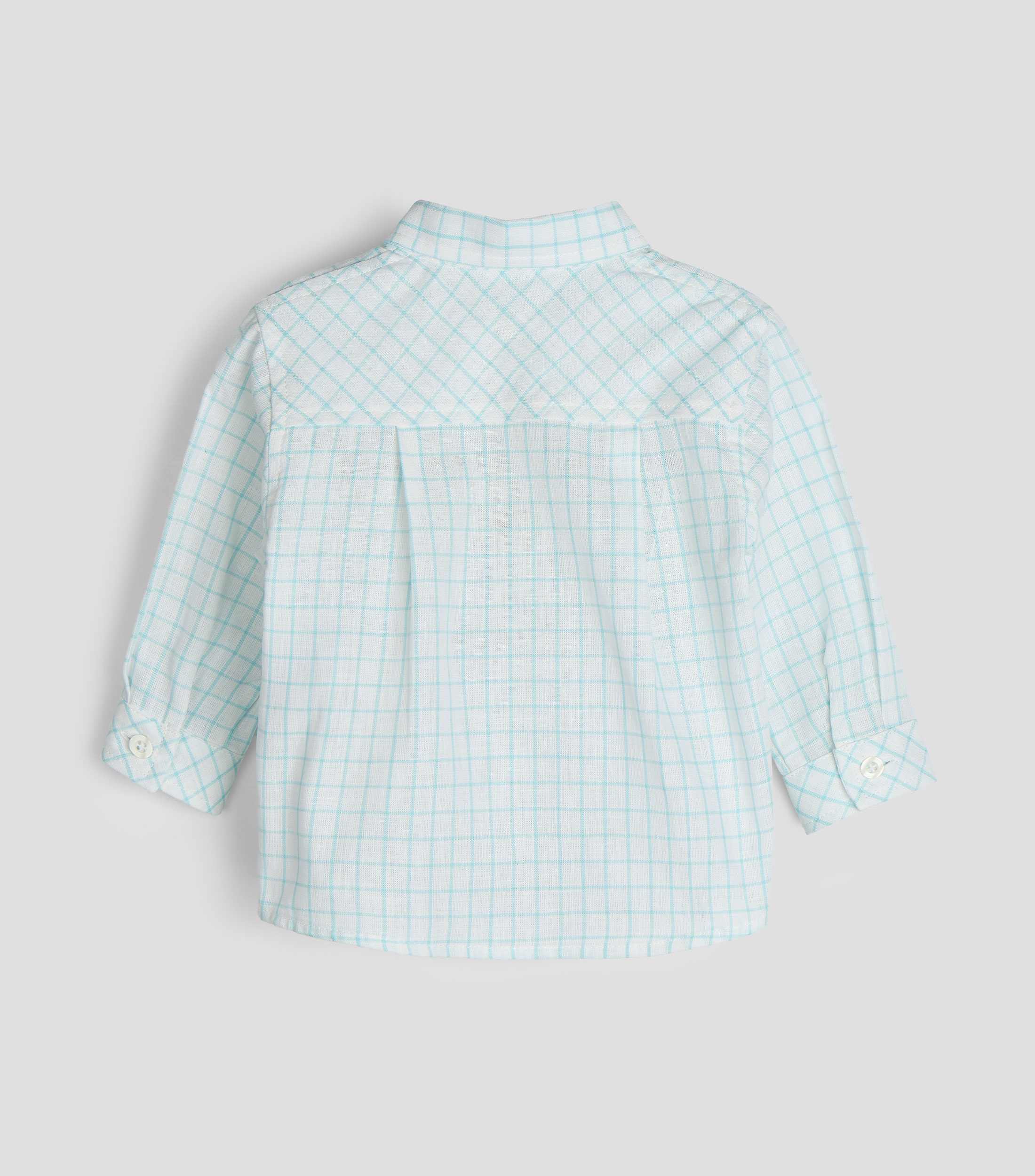 Camisa cuadros manga larga Bebé